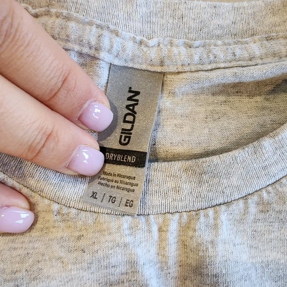 Jefferson's Ocean Aged at sea Gildan Dryblend XL grey tshirt - Picture 3 of 3